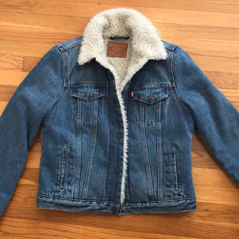 Levi’s Original Trucker Denim Sherpa-Lines Jacket